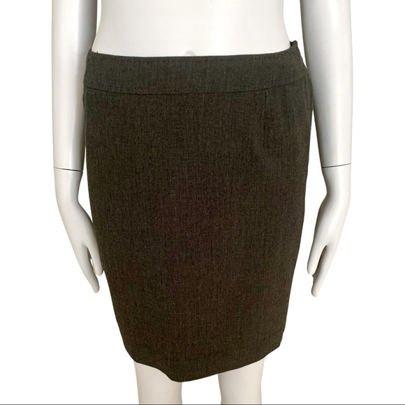 Jaeger Dresses & Skirts - JAEGER Vintage Wool Blend Pencil Skirt Grey